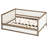 Full Size Daybed With Trundle, Linen Upholstery & Strong Wood Upholstered Upholstery,