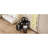 Black Corner Vanity Desk Set With Charging Station, Storage Stool & Glass Top-236470861