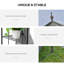 Lundell 3m x 3m Metal Patio Gazebo