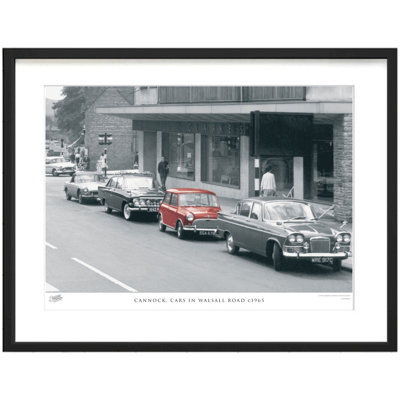 Cannock, Cars In Walsall Road C1965 - Single Picture Frame Print