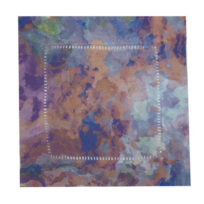 Impressionism Spring Hyacinth Hemstitch Cocktail 6" Linen/Cotton Napkin