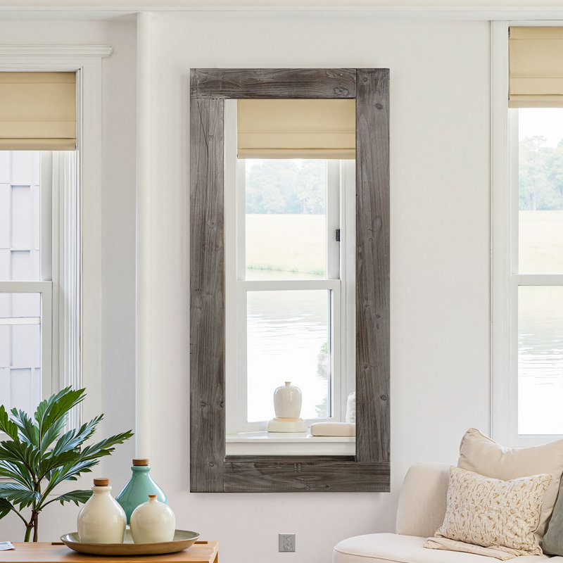 Miroir d'appoint Breea, Gris anthracite, 58 po x 24 po