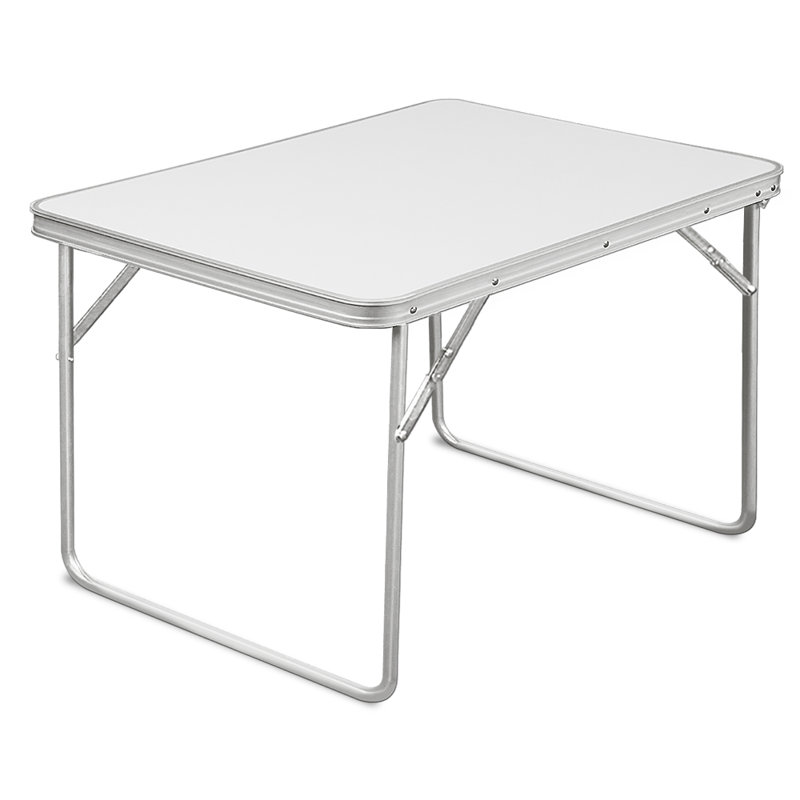 Cathryn Rectangular Outdoor Camping Table - 80 cm W 60 cm D, White