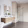 Monteray 30" W x 30" D x 73" H Hinged Frameless Shower Enclosure with 3/8  Clear Glass