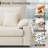 76.4'’ Wide Modern Upholstered Sofa with Storage and USB Charging Port-125048021