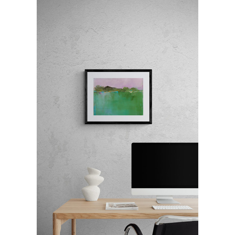 Vermont's Calling par Jacque Gouveia - Peinture, Papier avec cadre noir, H 17,25 po x l 21,25 po x P 0,88 po, Blanc