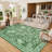 Floral Snake & Bird Print Machine Washable Area Rug with Non-Slip TPR Backing for Living Room Bedroom Dining, Soft Plush Foldable Carpet-1042407692-1042407682