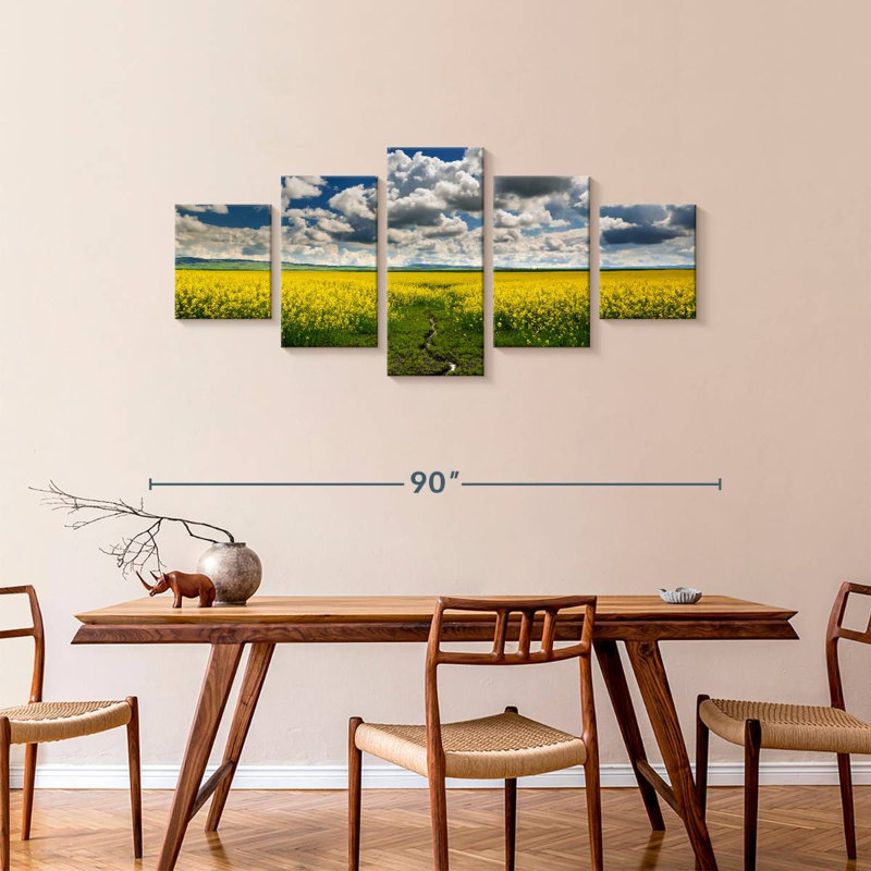 Clouds Over Fields, 36" H x 80" W