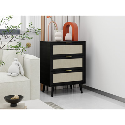Armoire polyvalente à 3 tiroirs pour la chambre à coucher, le salon et le bureau