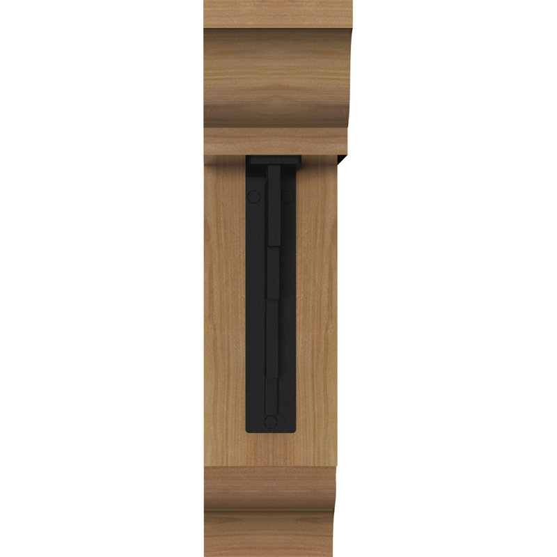 Support de fer simple 4 "Eris, H 18 po x P 15 1/2 po, Cèdre rouge de l'Ouest l 3 1/2 po x T 4 po (lisse