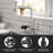 Pull Down Single Handle Kitchen Faucet With 3-Mode Sprayer & Glass Rinser-129258043