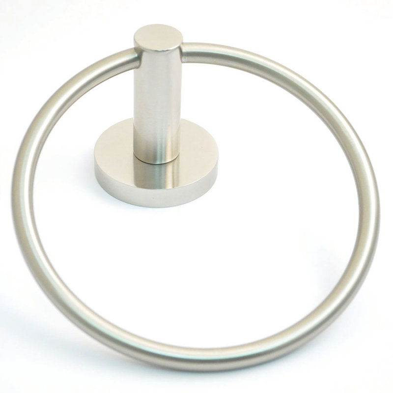 Metro Towel Ring, Satin Nickel