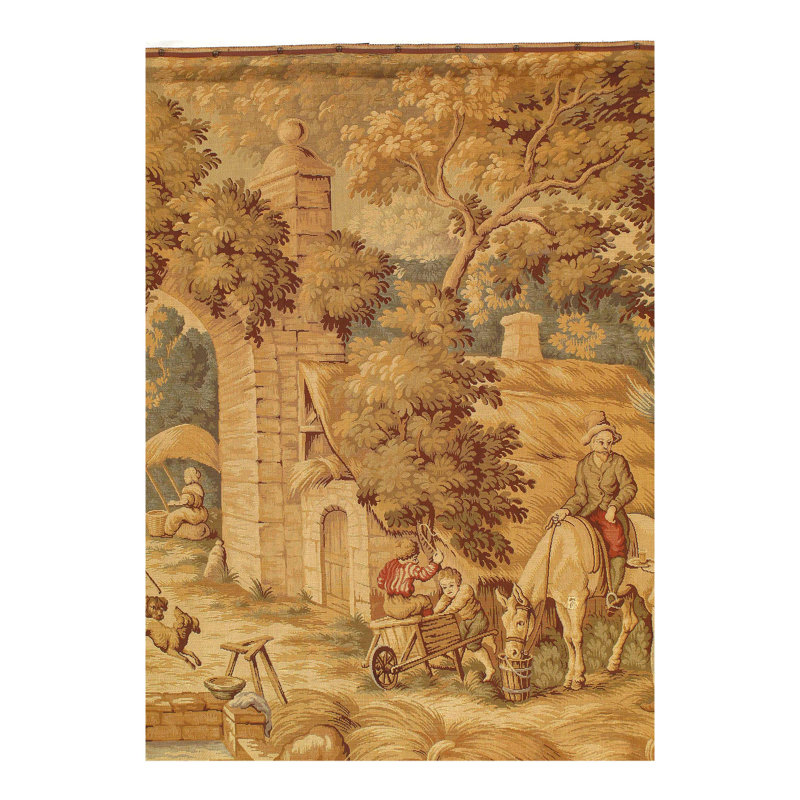 Tapisserie fine rétro 5 pi 2 po x 6 pi 3 po