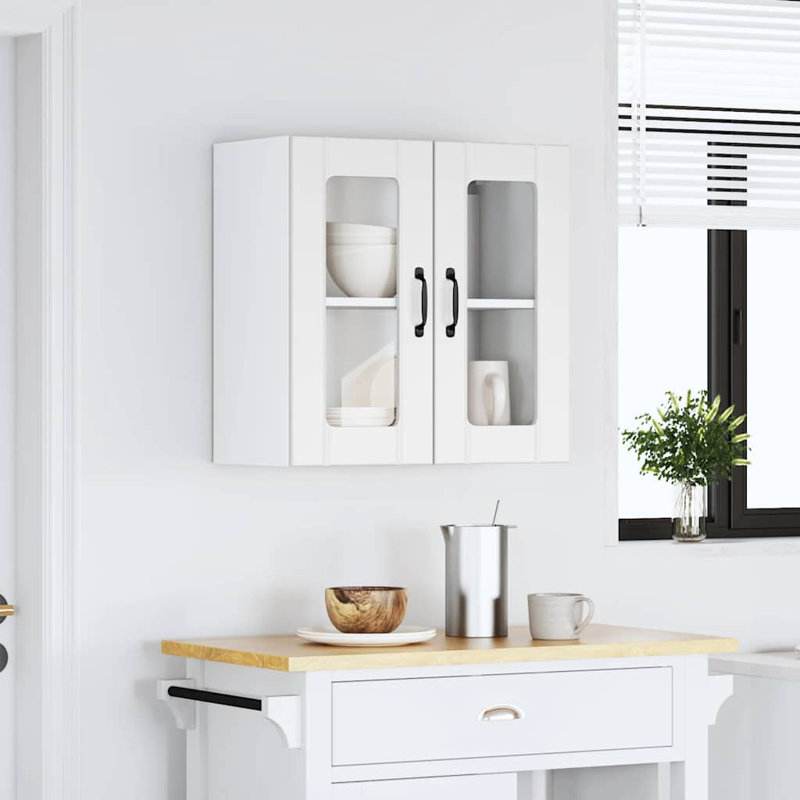 Armoire murale vidaXL, H 23,62 po x l 23,62 po x P 12,20 po, Blanc