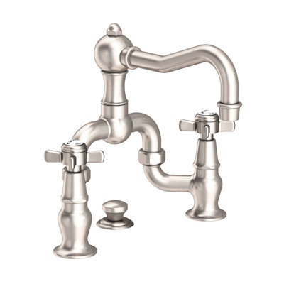 Chesterfield Bathroom Bridge Faucet with Drain Assembly