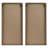 Birch Palms Two-Tone Wall Decor, 16X32", Of 2 Contrasting Panels With Leaf Ornament