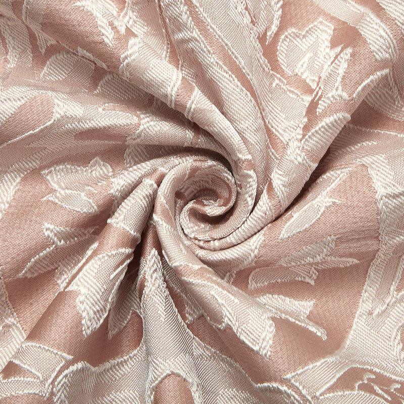Ensemble d'édredon damassé traditionnel 7 pièces Therese, Édredon de très grande taille et 6 pièces suppl, Rosé
