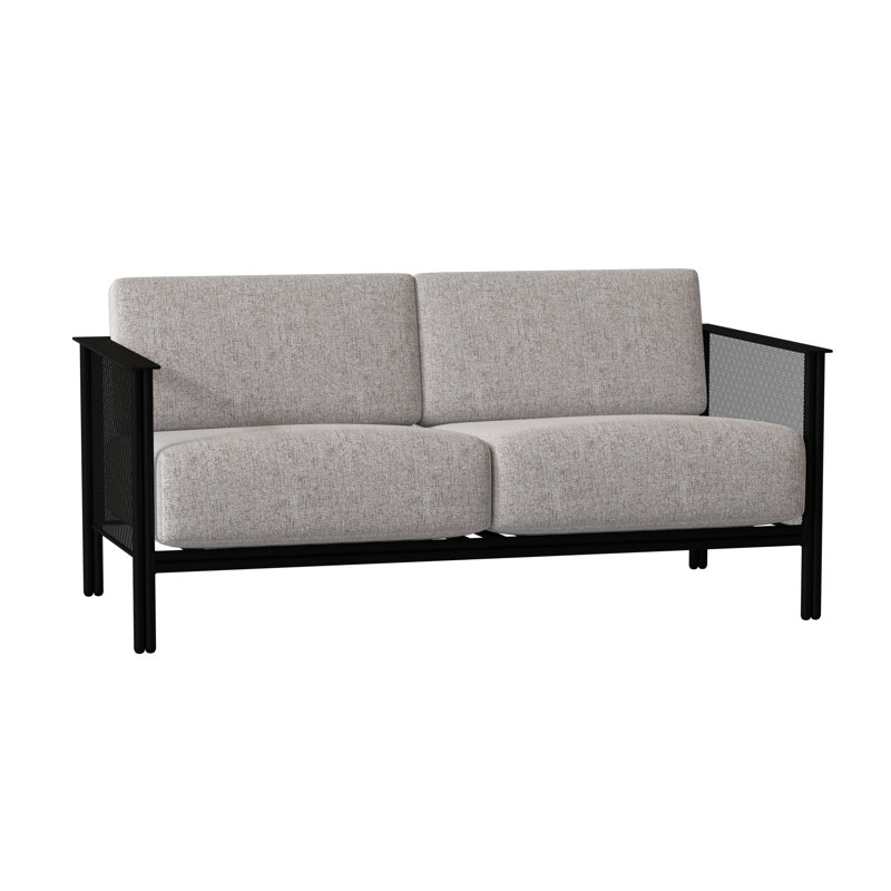 Jax Outdoor 2 - Seat Loveseat, Canvas Bird's Eye Sunbrella® Canvas, Textured Black