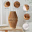 Ensemble de 2 lampes de table Boho Rattan