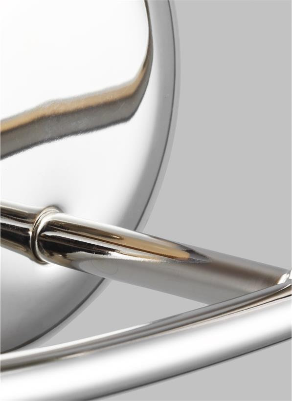 Alain 3 Light Frosted Dimmable Vanity Light, Polished Nickel