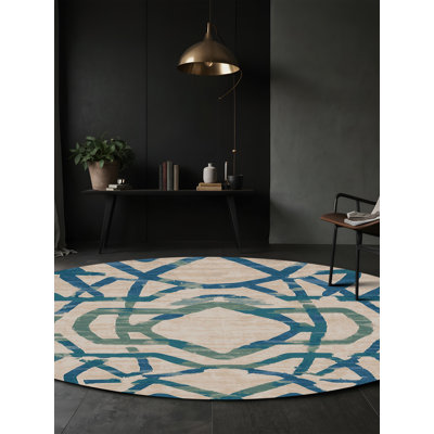 Tapis beige soyeux et moelleux