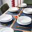 Ensemble de 6 napperons imperméables en similicuir résistant à la chaleur pour les décorations de table de salle à manger de cuisine-895360557