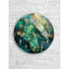 Teal Gold Abstract Tempered Glass Wall Clock, Modern Art Decor, Oversized Clock for Home, Unique Wall Art, Decorative Clock, Housewarming-30815782-30815777