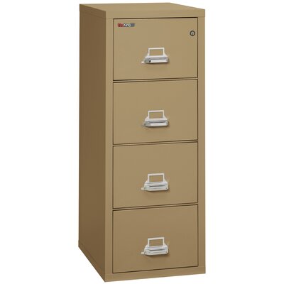 Fireproof 4-Drawer Vertical File Cabinet -  FireKing, 4-1825-C (sand)