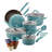 Rachael Ray Cucina Hard Enamel Nonstick Cookware and Measuring Cup Set, 18-Piece-1454034230
