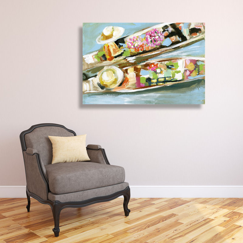 Bangang - peinture sur toile tendue, H 36 po x l 54 po