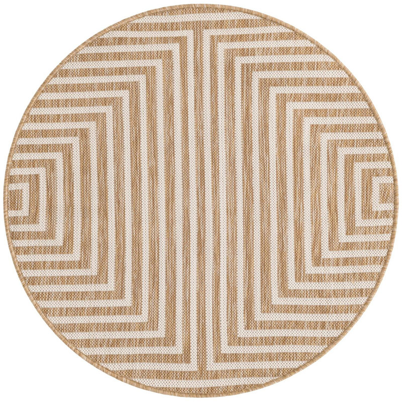 Tapis contemporain Nykeia, Rond 3 pi 1 po