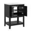 Meuble-lavabo élégant 24 po avec lavabo en céramique élégant-279140046