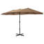 Brentley 270 cm W X 460 cm D Market Parasol with Crank Lift-161408355-161408358