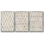 Mauve Garden Flowers IV - Ensemble de 3 cadres flottants sur toile-97812141-97812143