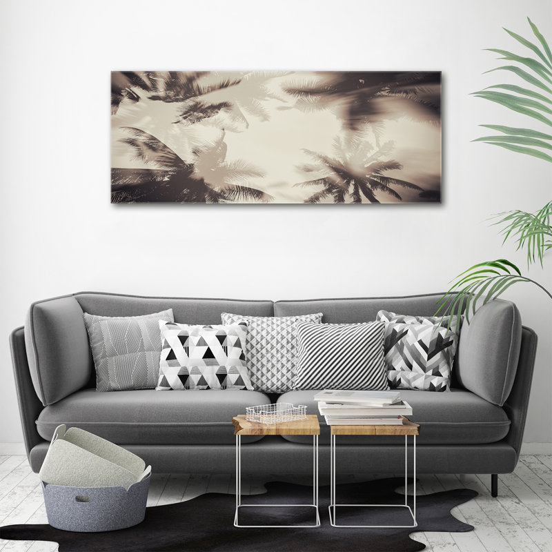 Palm Trees - Print, Wrapped Canvas, 50cm H x 125cm W x 2cm D
