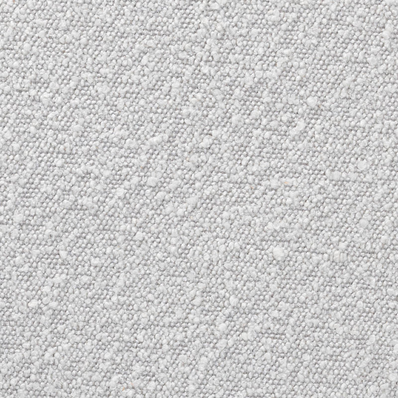 Wrenshall Upholstered Ottoman, Light Gray Polyester Blend
