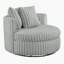 Fauteuil demi-tonneau surdimensionné Mindy