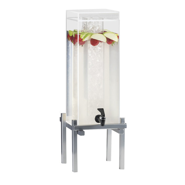 Cal-Mil 3 gal Square Glass Infusion Beverage Dispenser