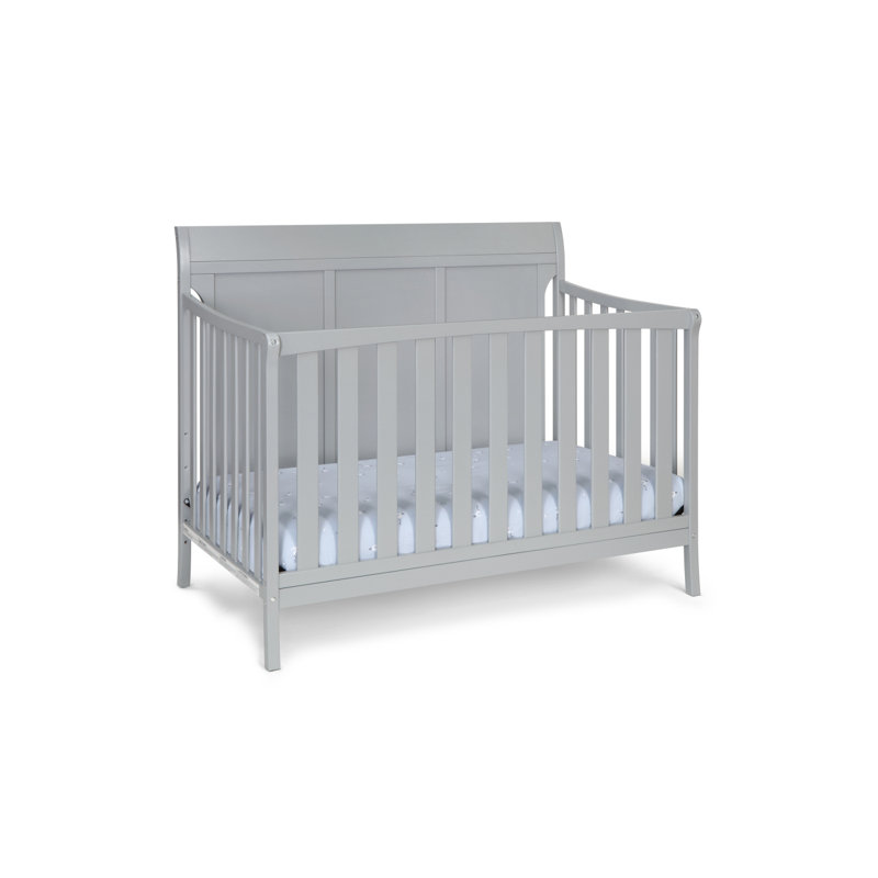 Lit de bébé convertible 4-en-1 Shailee, Gris
