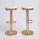 Kameron Swivel Upholstered Adjustable Height Counter Stool with Metal Frame