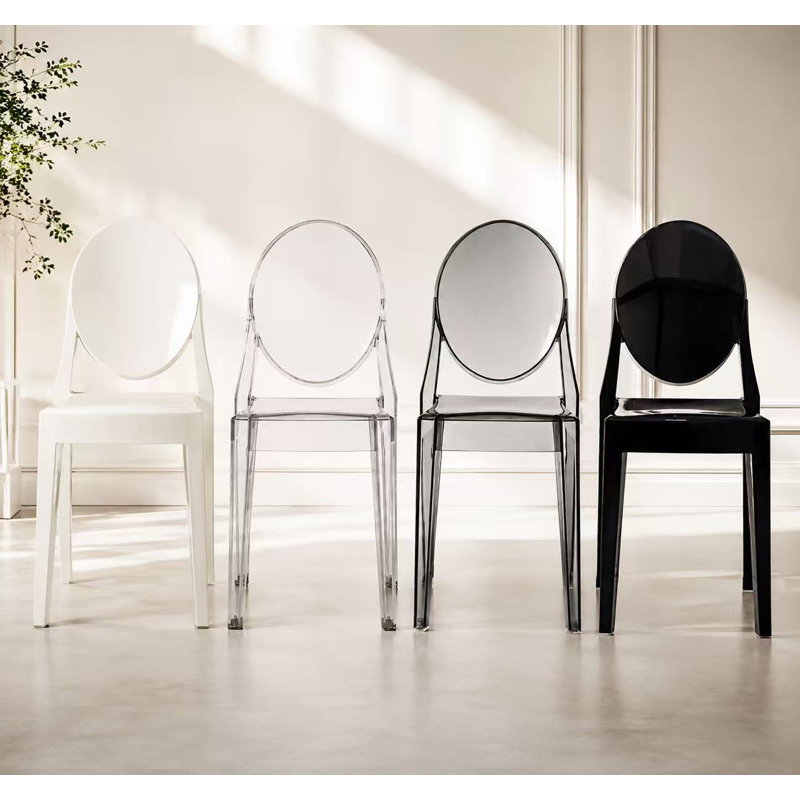 Chaises d'appoint de salle à manger Casper, Fumée, 1