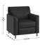 Chaise Adrey LeatherSoft avec structure aux coutures épurées-133597928-133597931
