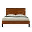 Lit plateforme en bois massif de style Mid-Century avec tête de lit six pièces-883144616