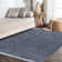 Felicdad Shag Plush Tassel Denim Blue Rug