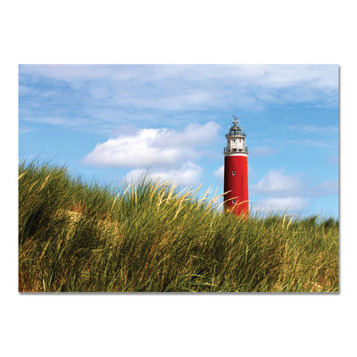 Red Lighthouse 1 Piece Wall Art