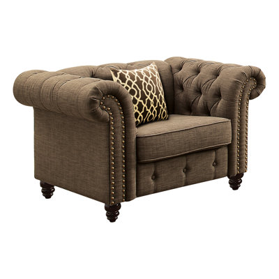 Élégante chaise brune avec coussin - Rehaussez vos coussins décoratifs en bois d'eucalyptus et en mousse