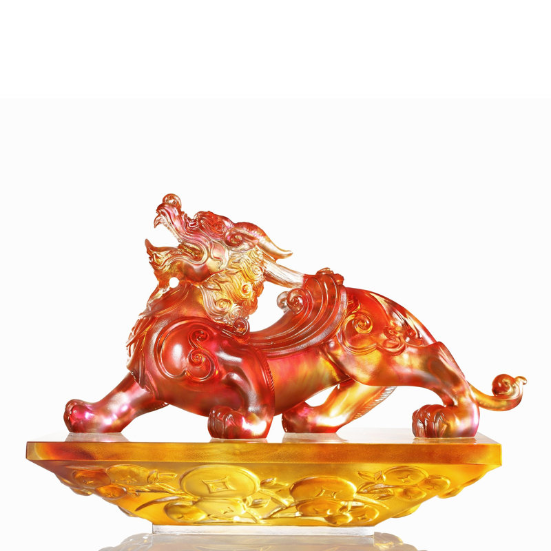 Sculpture Liuli, Pi Xiu, créature mythique | Fortune omniprésente