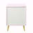 High Gloss 2-Drawer Nightstand-1758266596