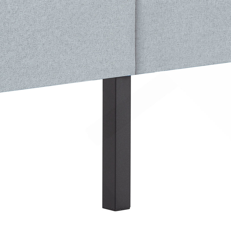 Base de lit tapissier grand format, Light Gray
