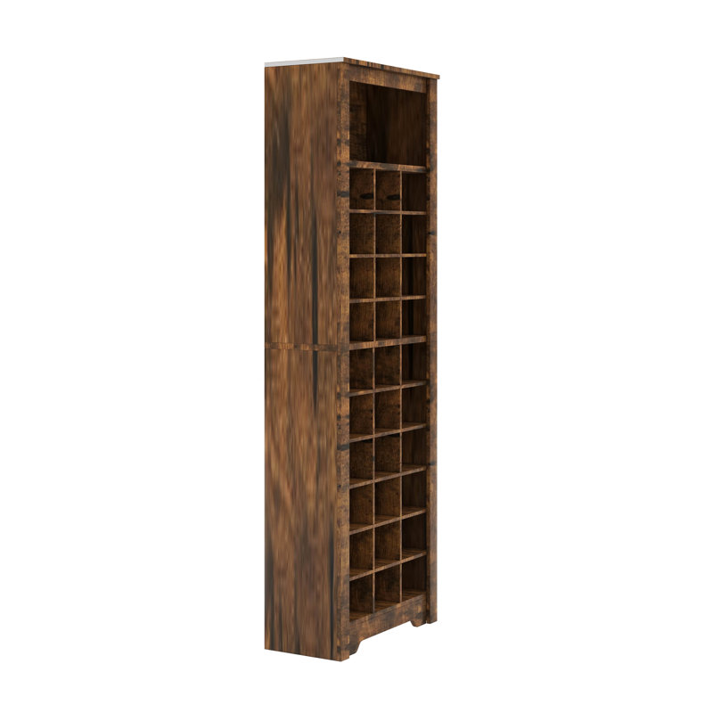 Console moderne à 30 casiers, Brun rustique